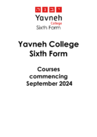 Sixth Form Courses Booklet 2024
