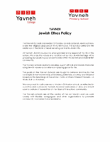 Jewish Ethos Policy – December 2025