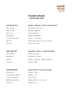 Yavneh Schools Calendar 2027-2028